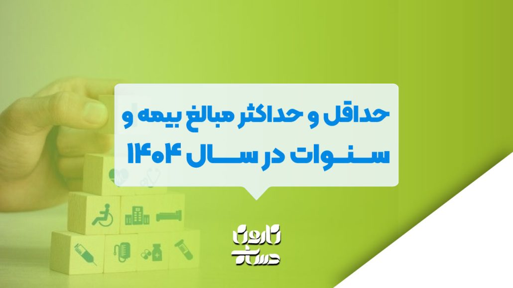 حداقل و حداکثر مبالغ بیمه و سنوات در سال ۱۴۰۴ 10 حداقل و حداکثر مبالغ بیمه و سنوات در سال ۱۴۰۴
