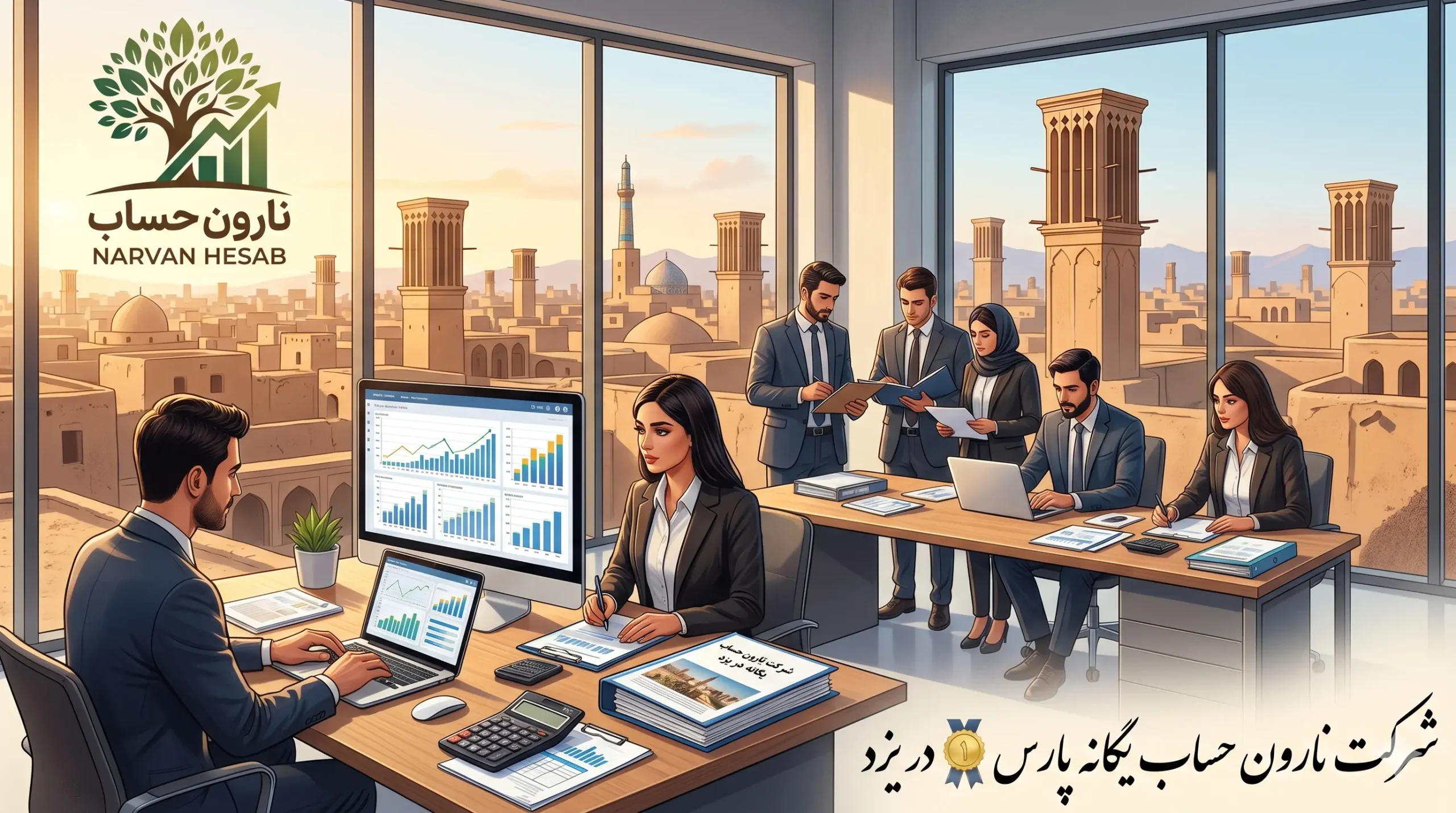 مشاوره مالیاتی در یزد (لیست 10 تا از بهترین ها) 1 شرکت نارون حساب یگانه پارس 🥇 در یزد